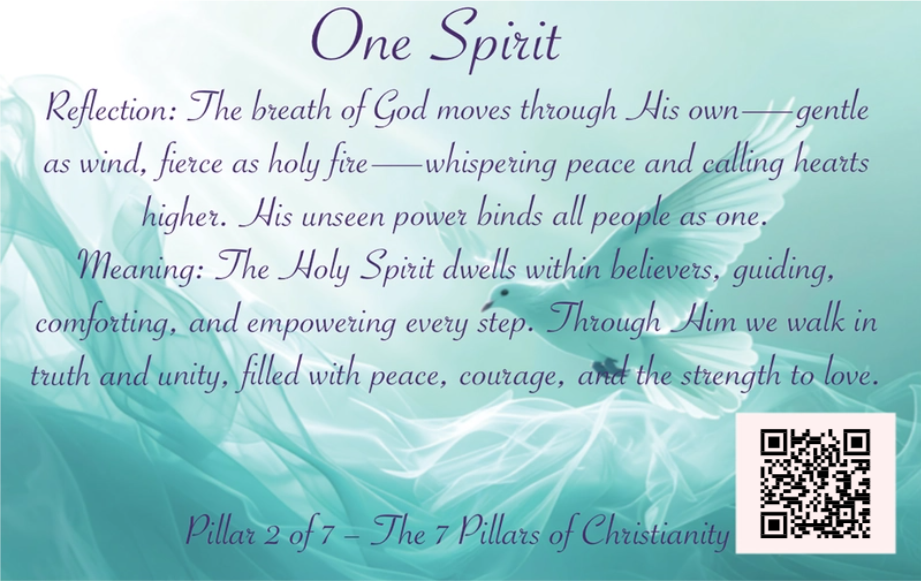 One Spirit - 7 Pillars of Christianity Custom Card (Pillar 2/7)