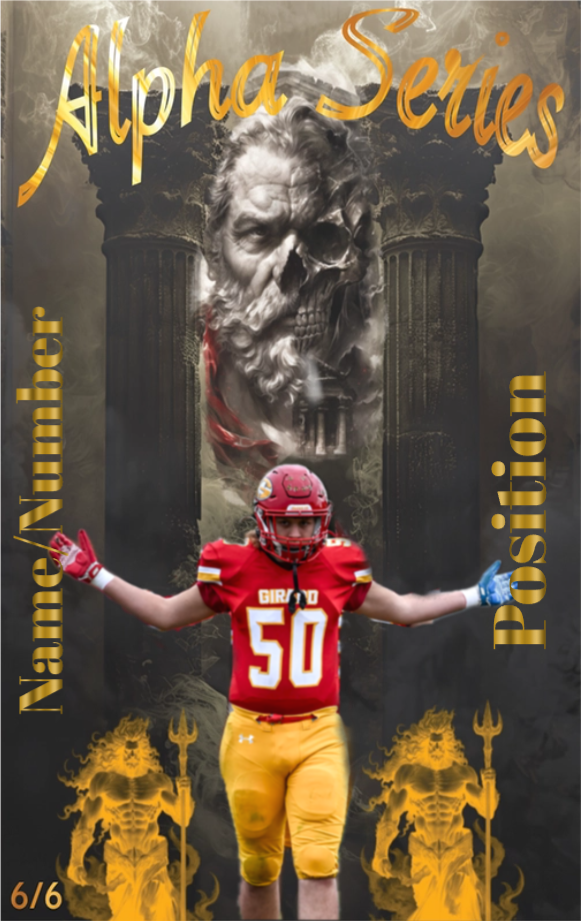 Football- Gray Alpha Series Custom Card