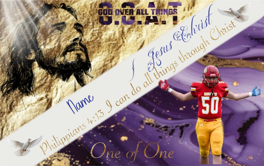 God Over All Things - Custom Signature Text Card