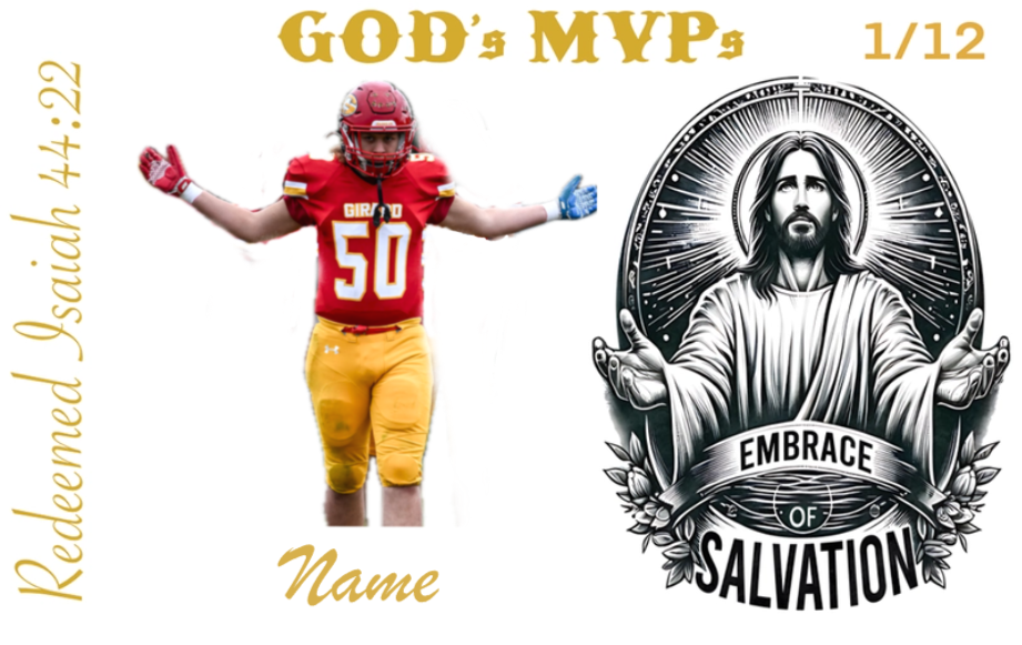 God's MVPs Card 1/12 - REDEEMED - Embrace of Salvation