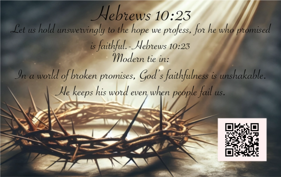 God's MVPs Card 4/12 - FAITHFUL - In His Thoughts