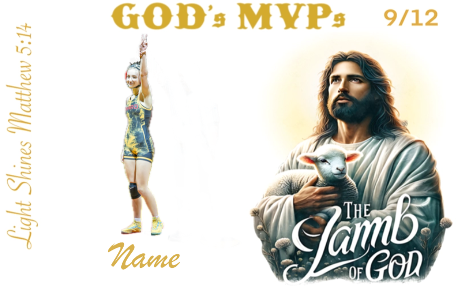 God's MVPs Card 9/12 - LIGHT SHINES - The Lamb of God