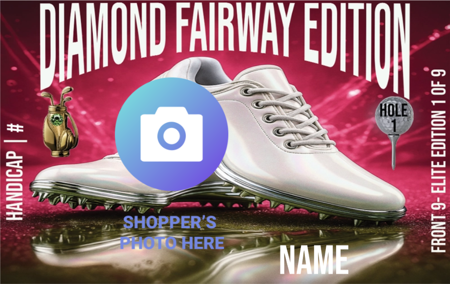 Ladies Golf Player Card - Diamond Fairway Edition Front 9 Elite 1/9 (Nine-Card Series)