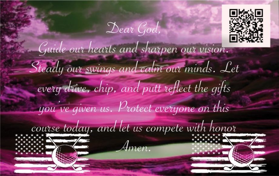 Ladies Golf Player Card - Diamond Fairway Edition Front 9 Elite 4/9 (Nine-Card Series)