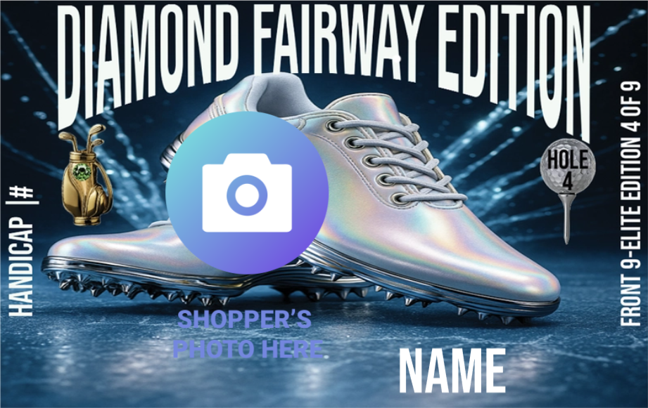 Ladies Golf Player Card - Diamond Fairway Edition Front 9 Elite 4/9 (Nine-Card Series)