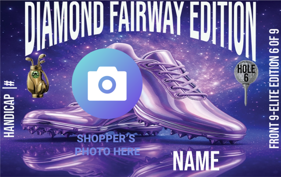 Ladies Golf Player Card - Diamond Fairway Edition Front 9 Elite 6/9 (Nine-Card Series)