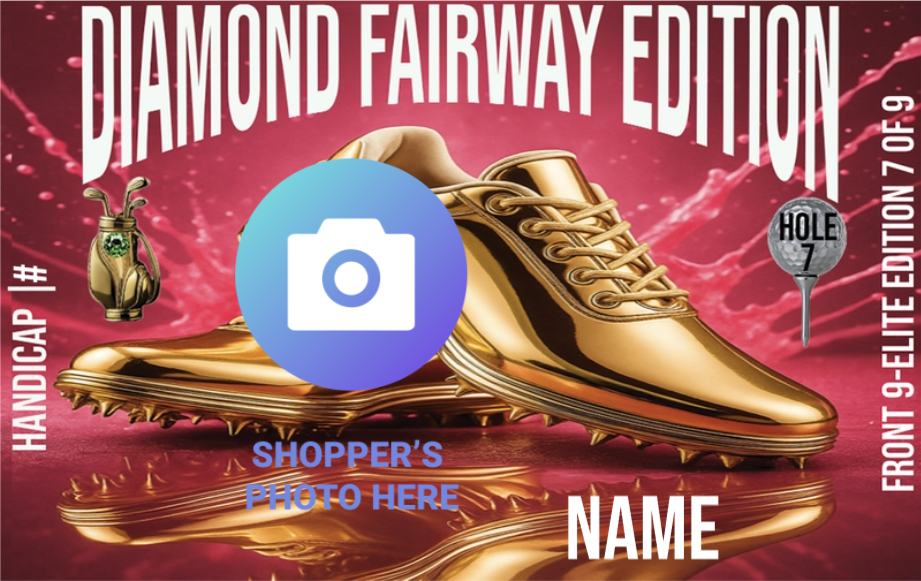 Ladies Golf Player Card - Diamond Fairway Edition Front 9 Elite 7/9 (Nine-Card Series)