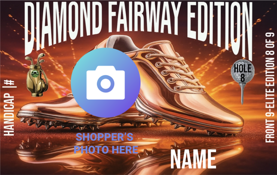 Ladies Golf Player Card - Diamond Fairway Edition Front 9 Elite 8/9 (Nine-Card Series)