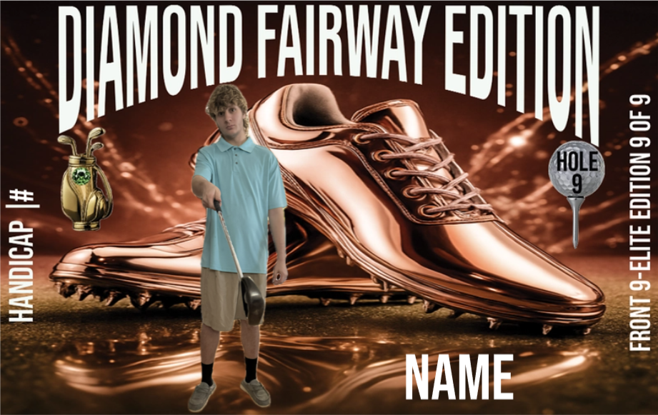 Golf Player Card - Diamond Fairway Edition Front 9 Elite 9/9 (Nine-Card Series)