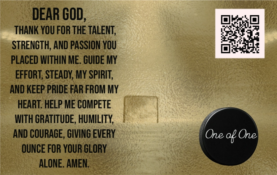 Boys Hockey Player Card - Black Ice Edition (One of One)