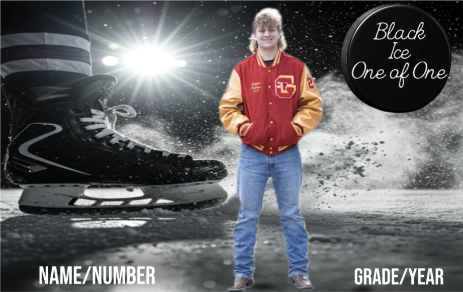 Boys Hockey Player Card - Black Ice Edition (One of One)