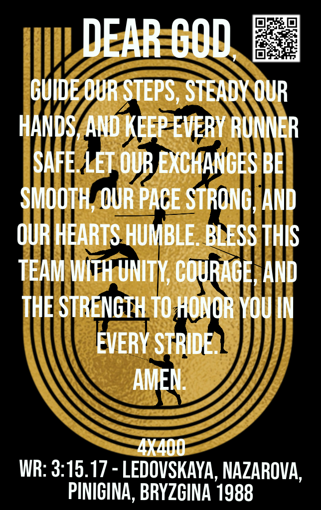 Women's 4x400 Relay Track & Field Card