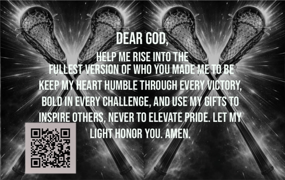 Lacrosse Player Card - Golden Eclipse Edition (One of One)