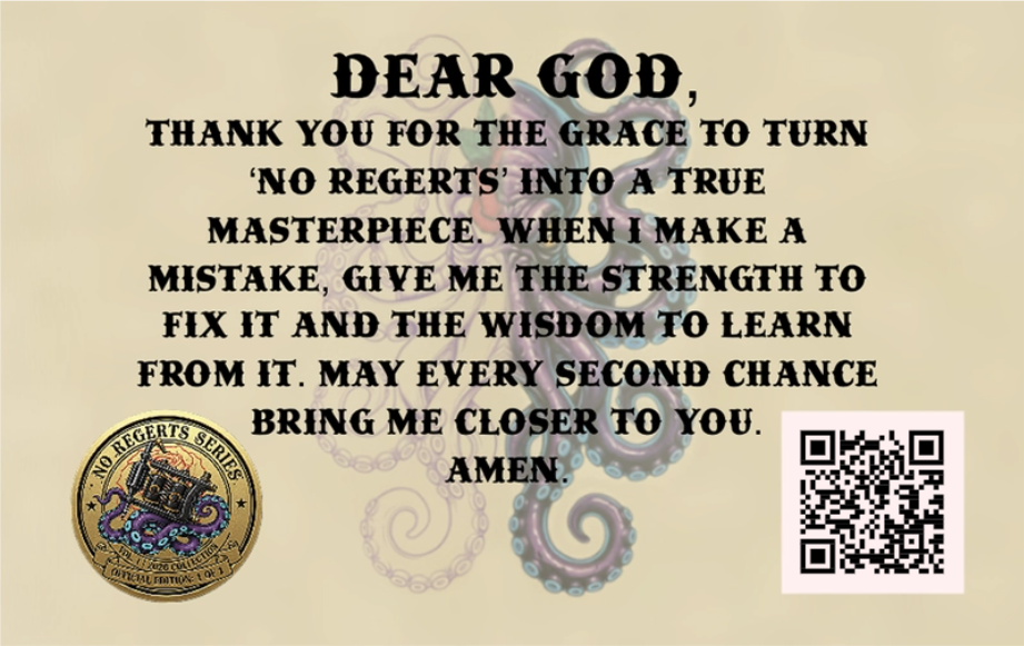 Tattoo Artist Card - No Regerts Series - Official Edition One of One (2-Card Set)