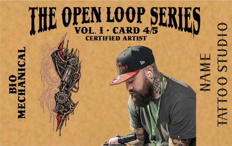 Tattoo Artist Card - Open Loop Series Vol. I - Card 4/5