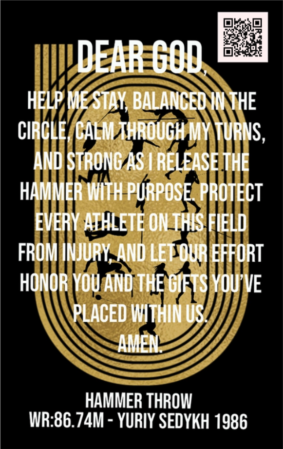 Men's Hammer Throw Track & Field Card