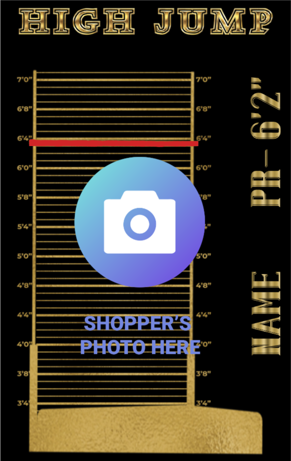 Men's High Jump Track & Field Card