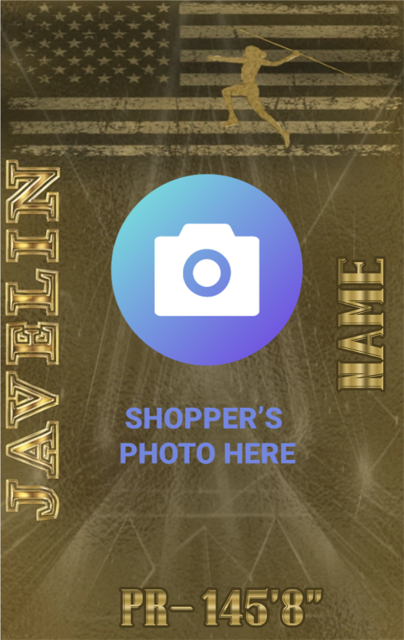 Women's Javelin Track & Field Card