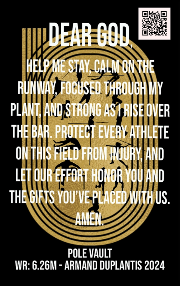 Men's Pole Vault Track & Field Card