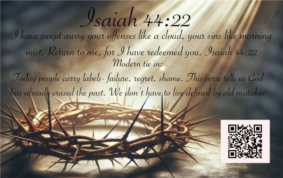 God's MVPs Card 1/12 - REDEEMED - Embrace of Salvation