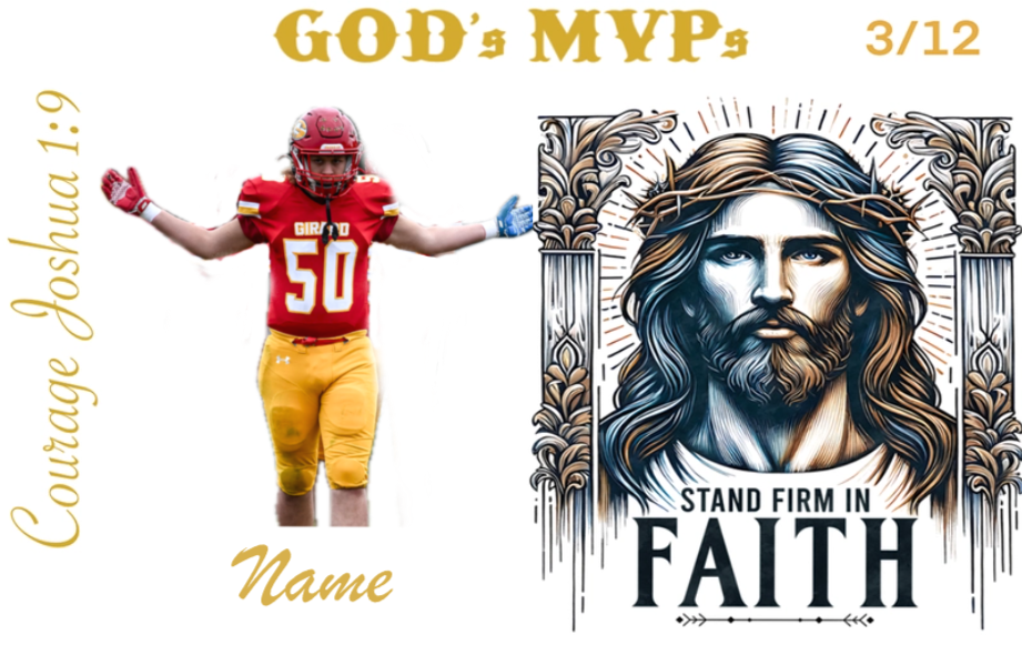 God's MVPs Card 3/12 - COURAGE - Stand Firm in Faith