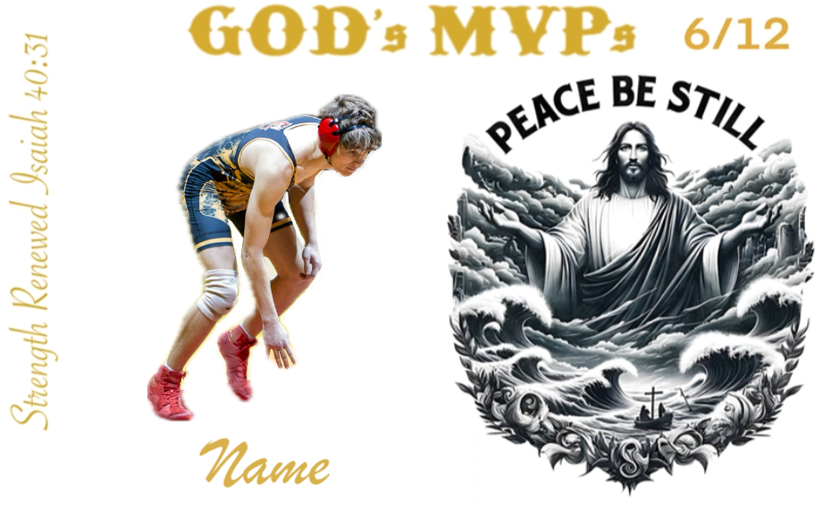 God's MVPs Card 6/12 - STRENGTH RENEWED - Peace Be Still