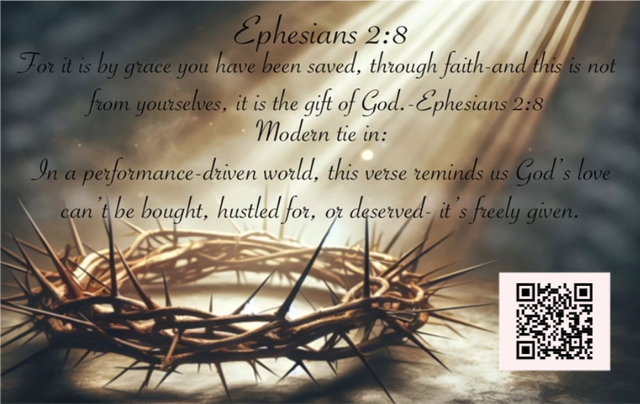 God's MVPs Card 7/12 - GRACE GIVEN - Unconditional Love