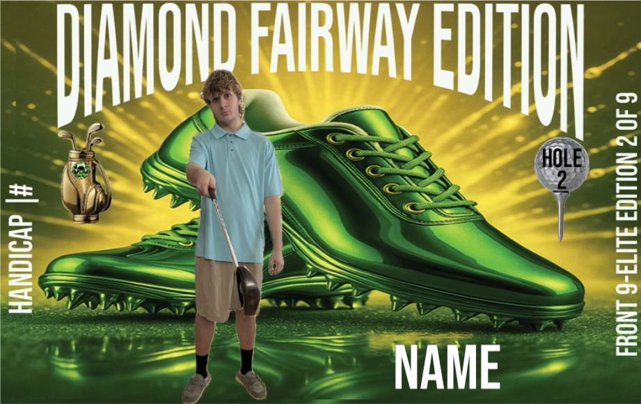 Golf Player Card - Diamond Fairway Edition Front 9 Elite 2/9 (Nine-Card Series)