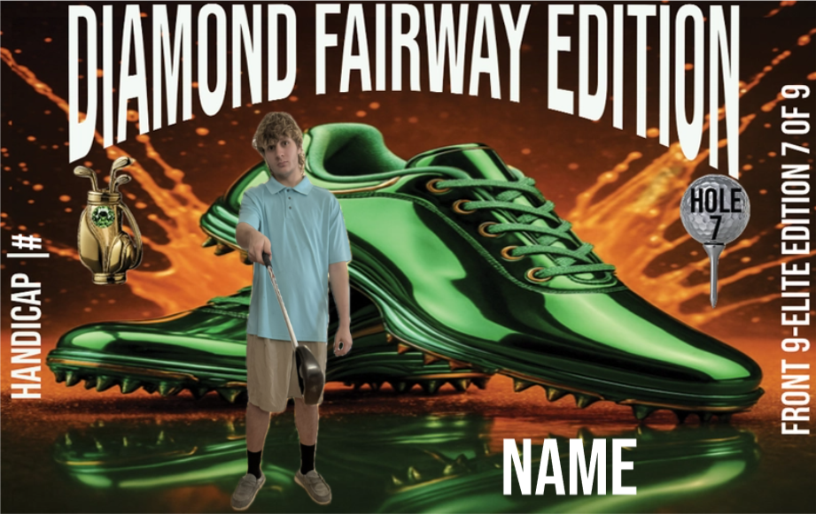 Golf Player Card - Diamond Fairway Edition Front 9 Elite 7/9 (Nine-Card Series)