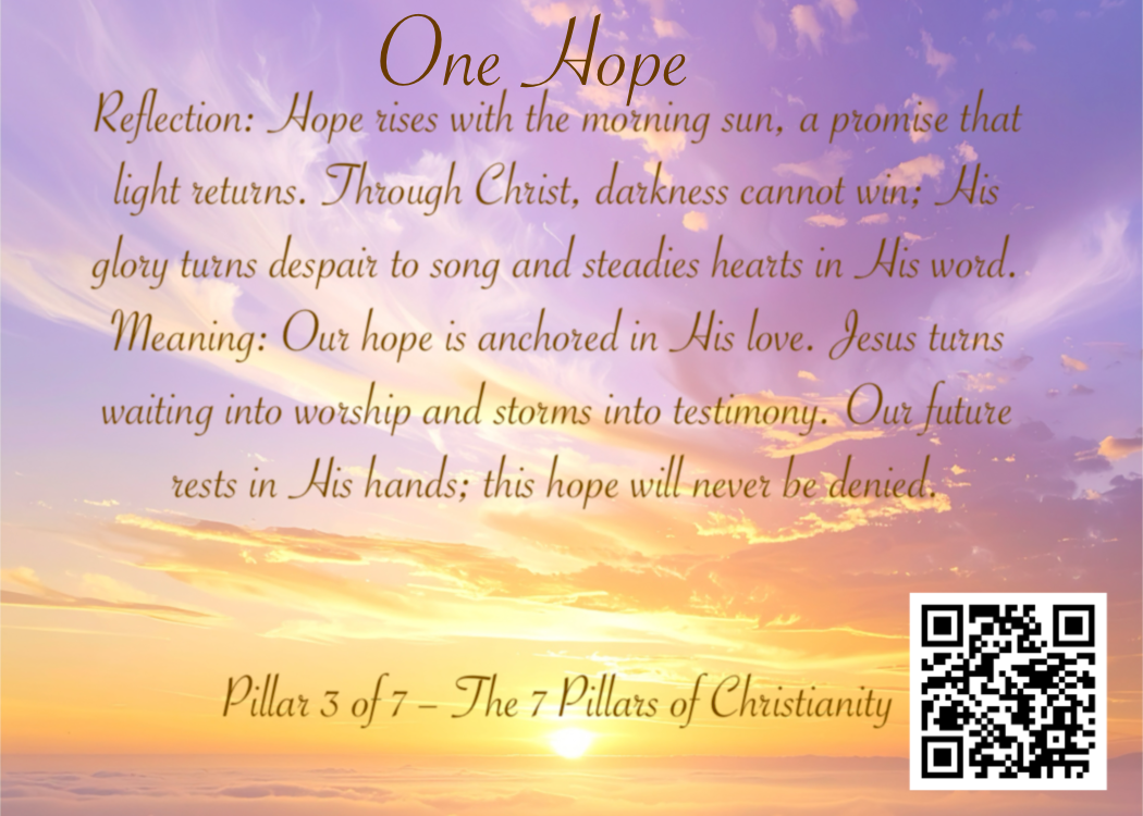 One Hope - 7 Pillars of Christianity Custom Card (Pillar 3/7)