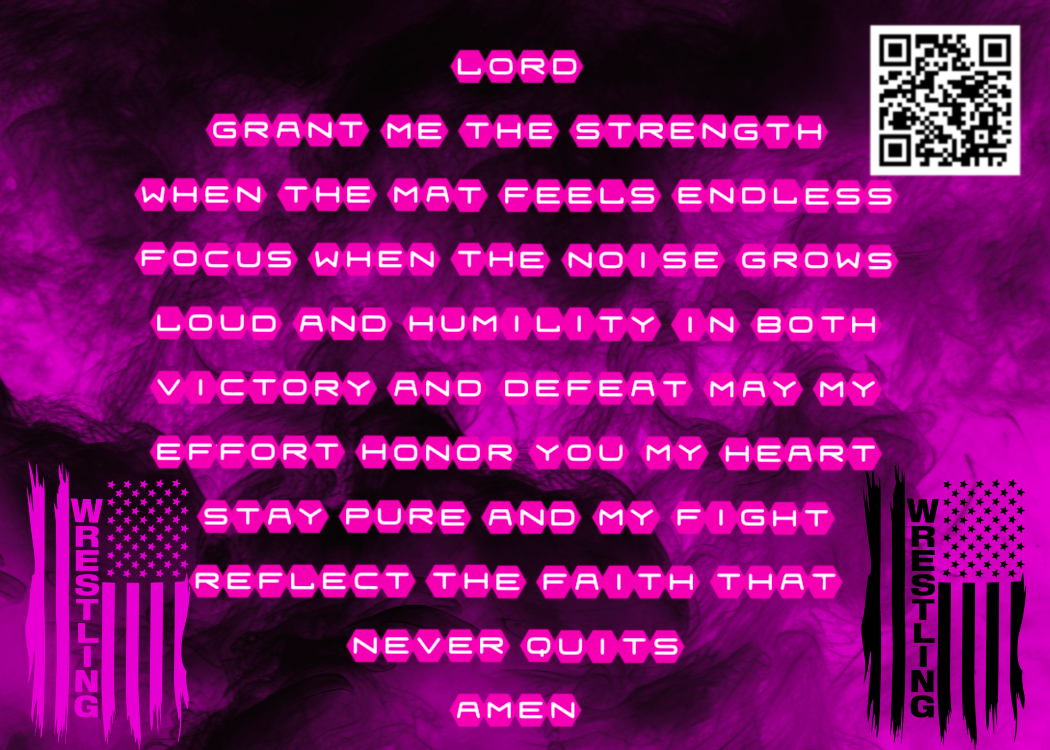 Wrestling Gospel Card - Pink Edition - Customizable