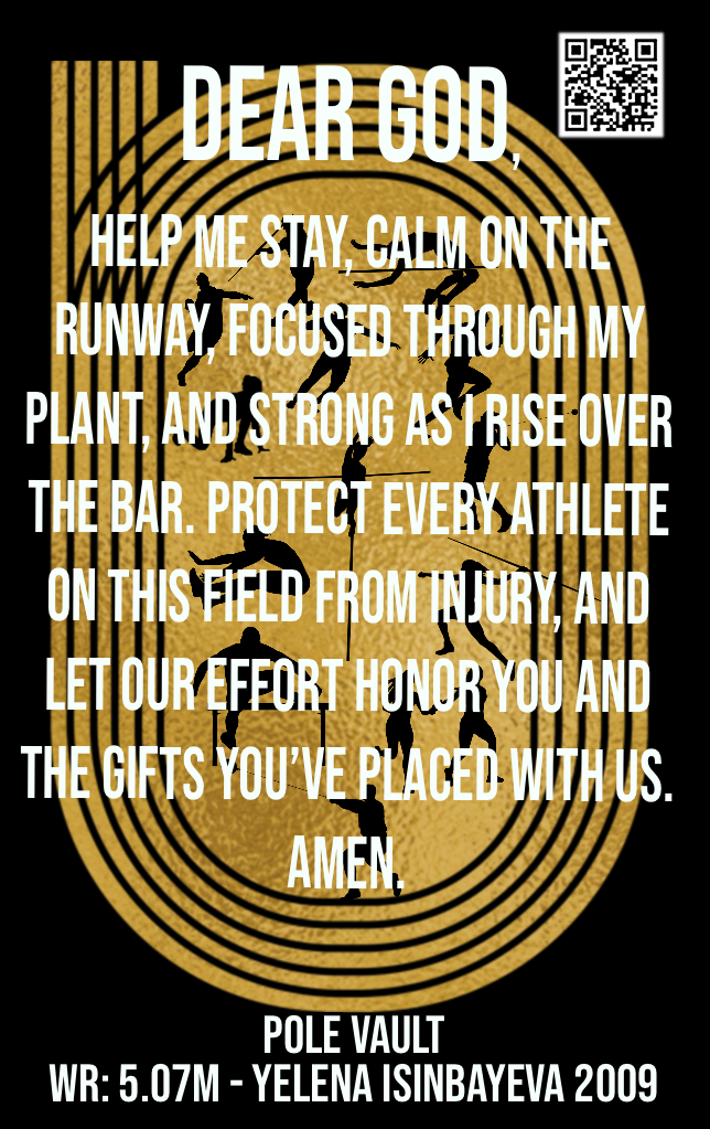 Women's Pole Vault Track & Field Card