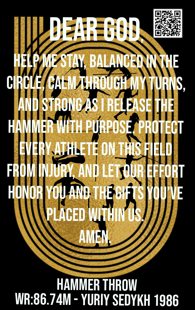 Men's Hammer Throw Track & Field Card