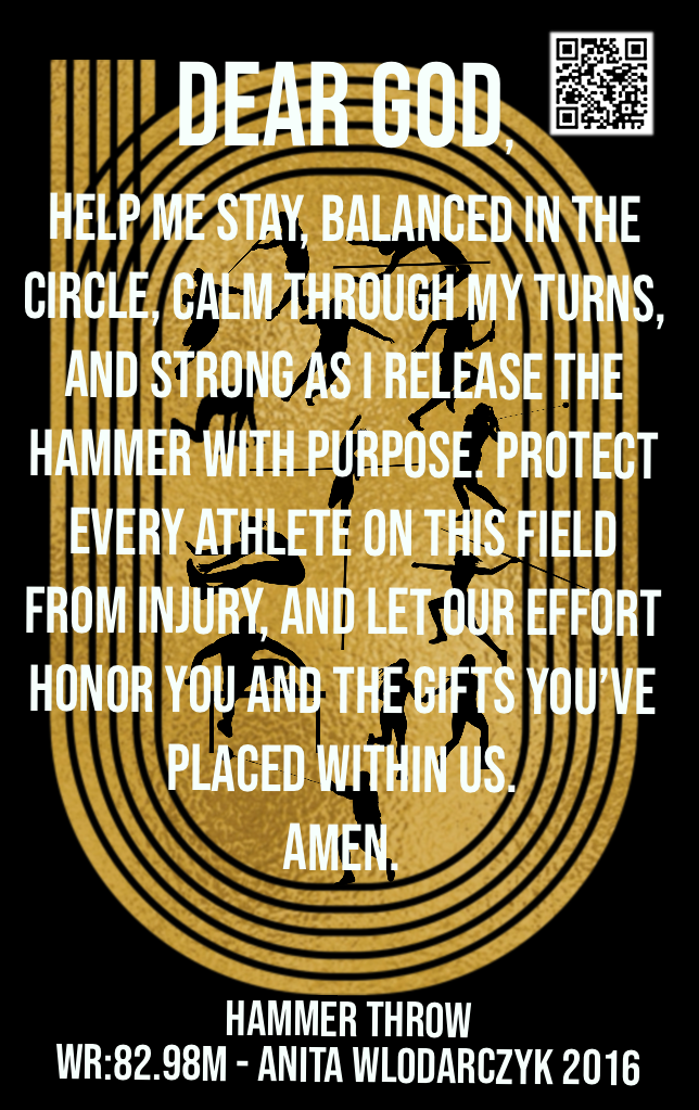 Women's Hammer Throw Track & Field Card