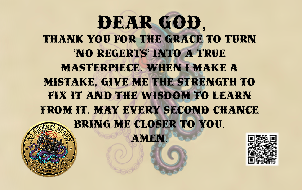 Tattoo Artist Card - No Regerts Series - Official Edition One of One (2-Card Set)