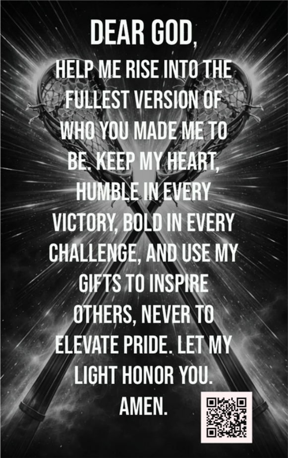 Girls Lacrosse Player Card - Golden Eclipse Edition (One of One)