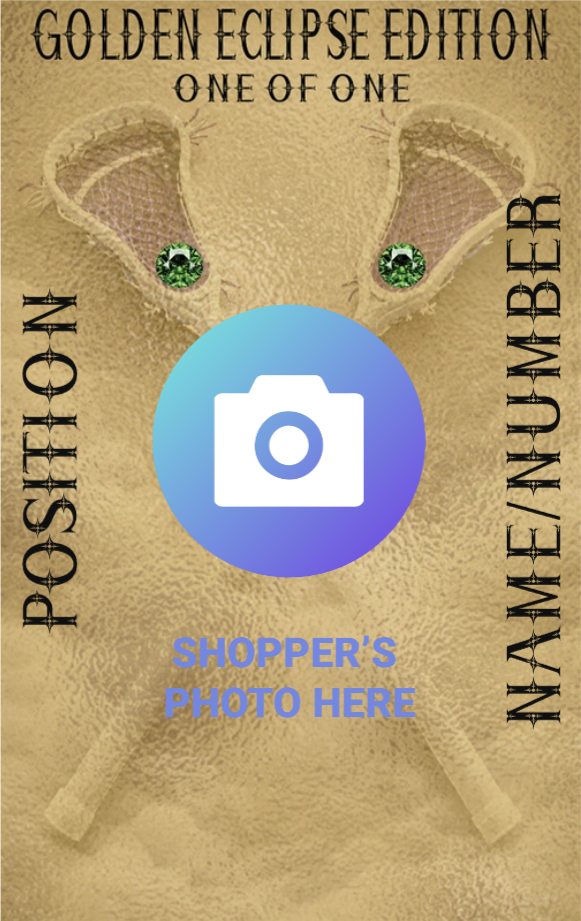 Girls Lacrosse Player Card - Golden Eclipse Edition (One of One)