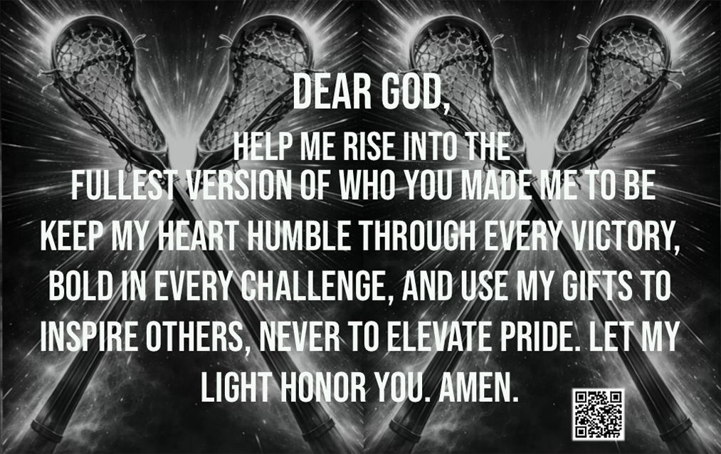 Lacrosse Player Card - Golden Eclipse Edition (One of One)