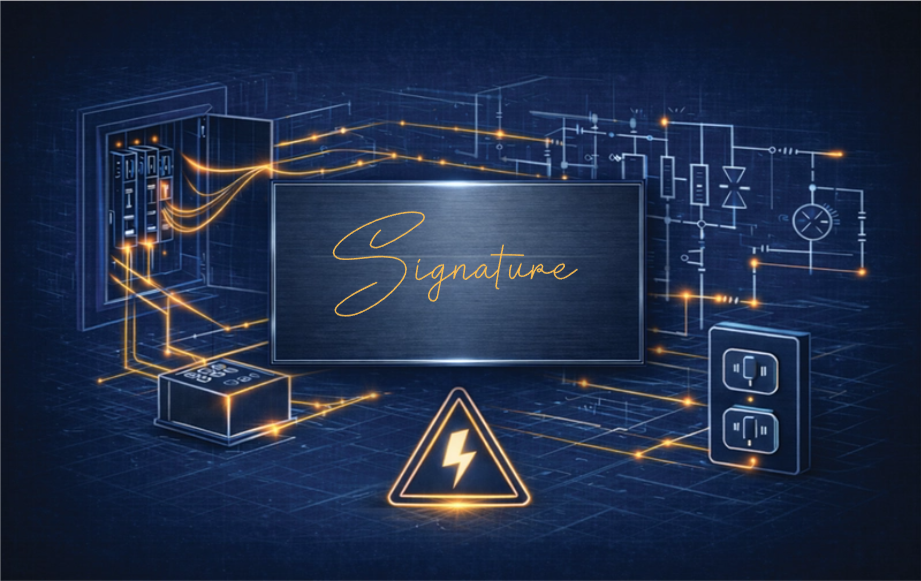 Executive Series - Electrician - NFC Business Card