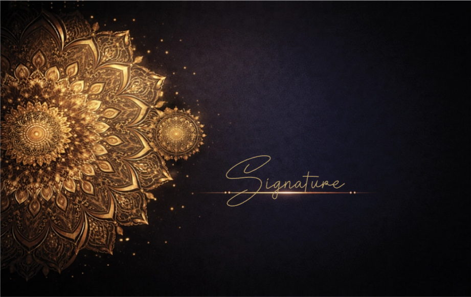 Executive Series - Mandala Signature - NFC Business Card