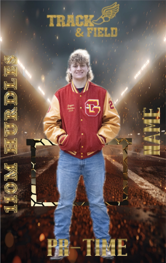 Men's 110M Hurdles Track & Field Card