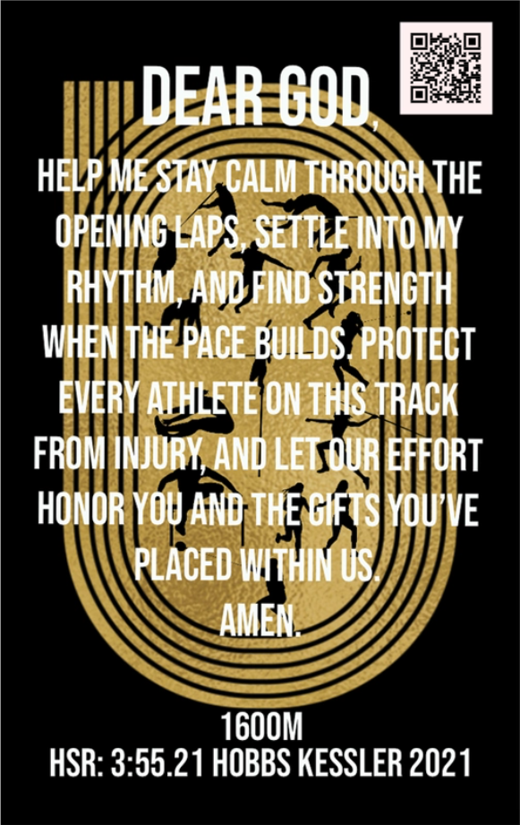 Men's 1600M Track & Field Card