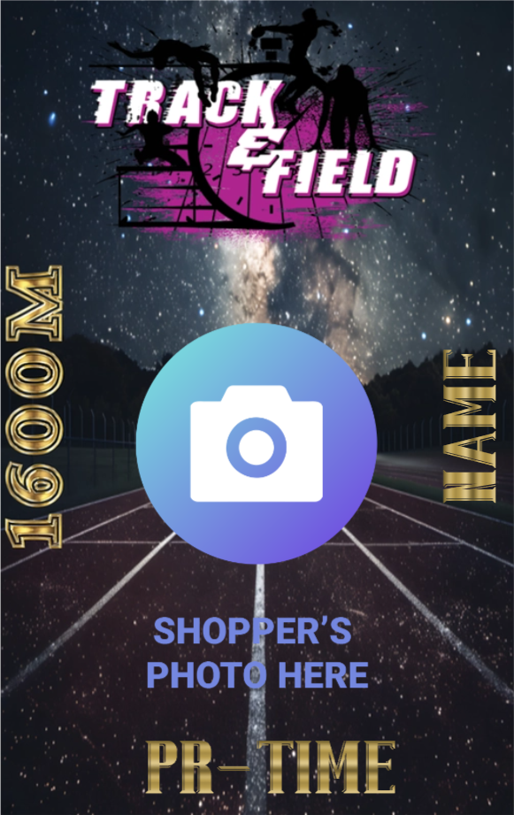 Women's 1600M Track & Field Card