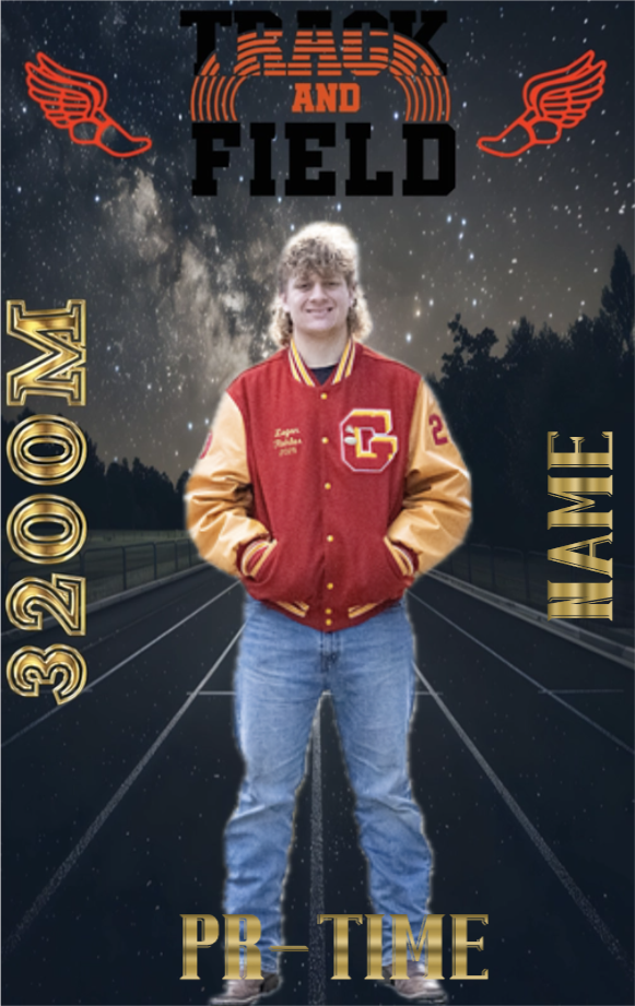 Men's 3200M Track & Field Card