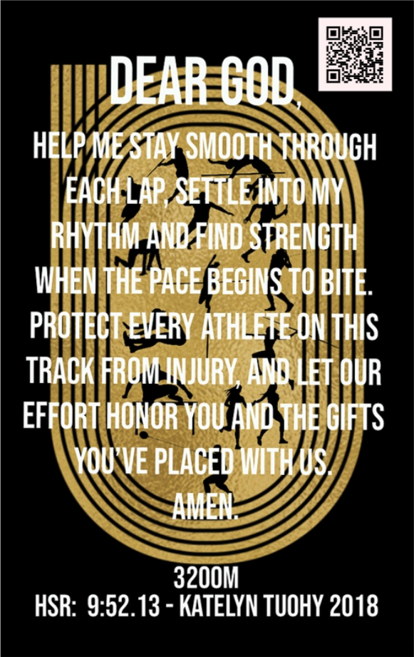 Women's 3200M Track & Field Card