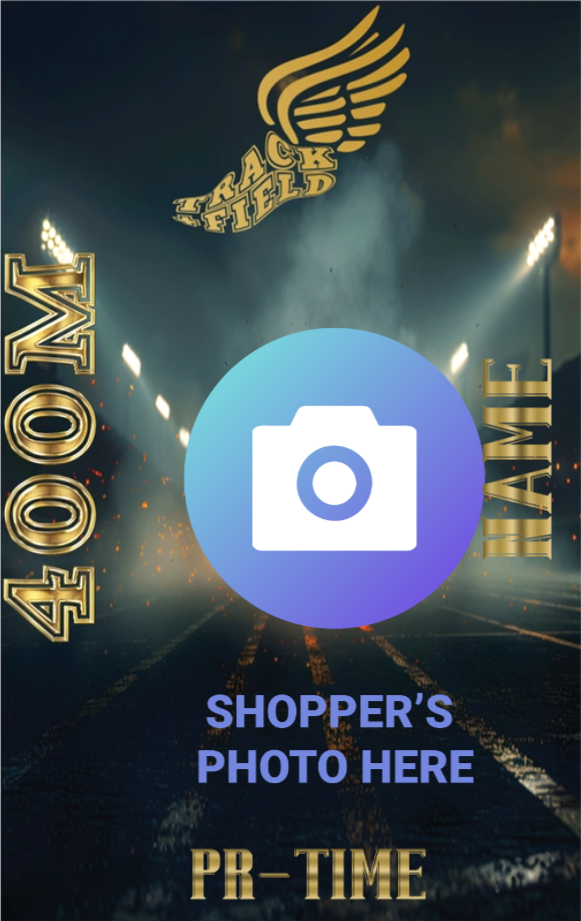 Women's 400M Track & Field Card