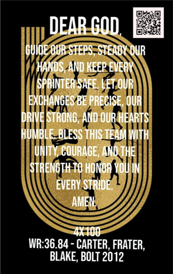 Men's 4x100 Relay Track & Field Card