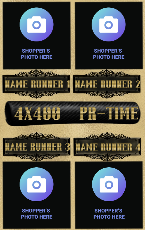 Women's 4x400 Relay Track & Field Card