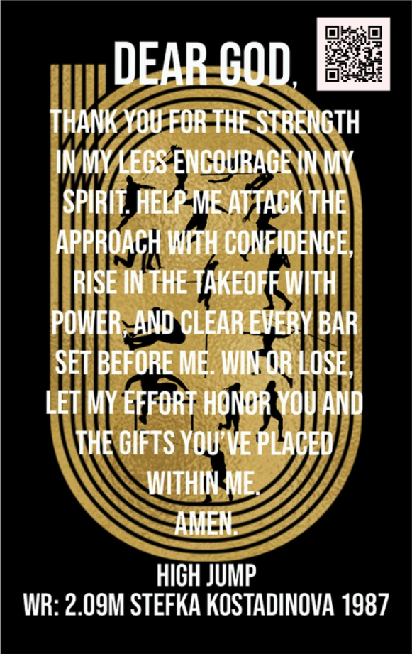 Women's High Jump Track & Field Card