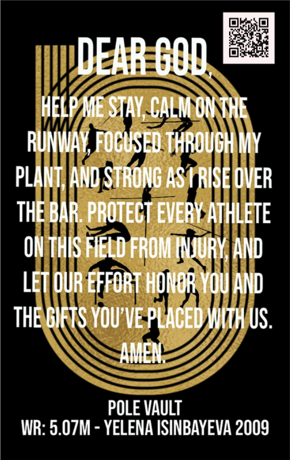 Women's Pole Vault Track & Field Card